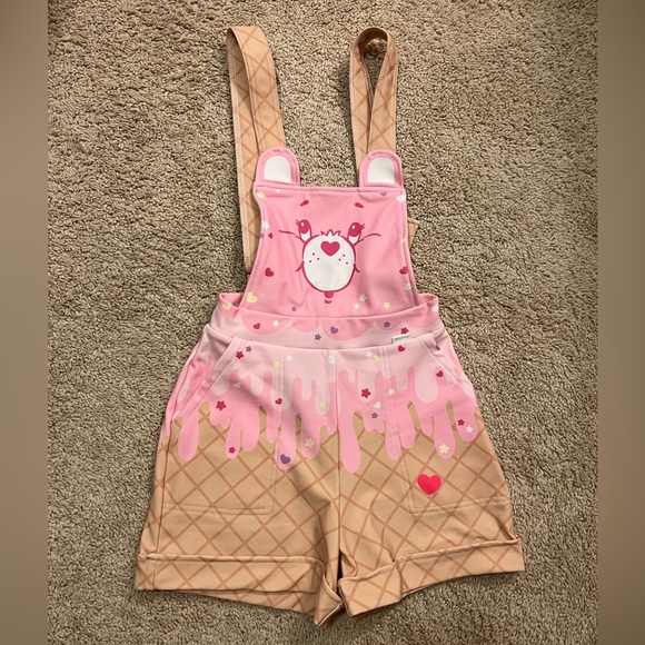 CHEER BEAR ICE CREAM SHORT EARVERALLS XS NWOT BLACKMILK BM BLACK MILK BEAR - Picture 7 of 9